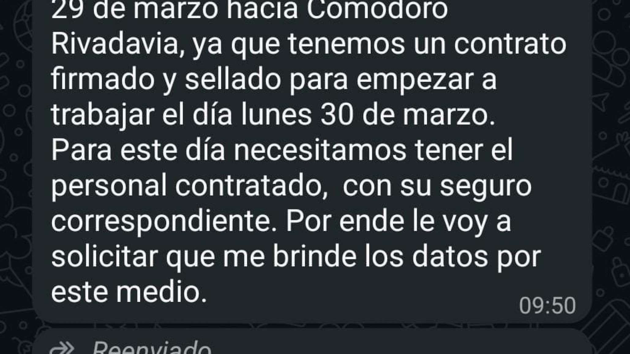 Advierten por un falso mensaje de búsqueda laboral en el Hospital Regional