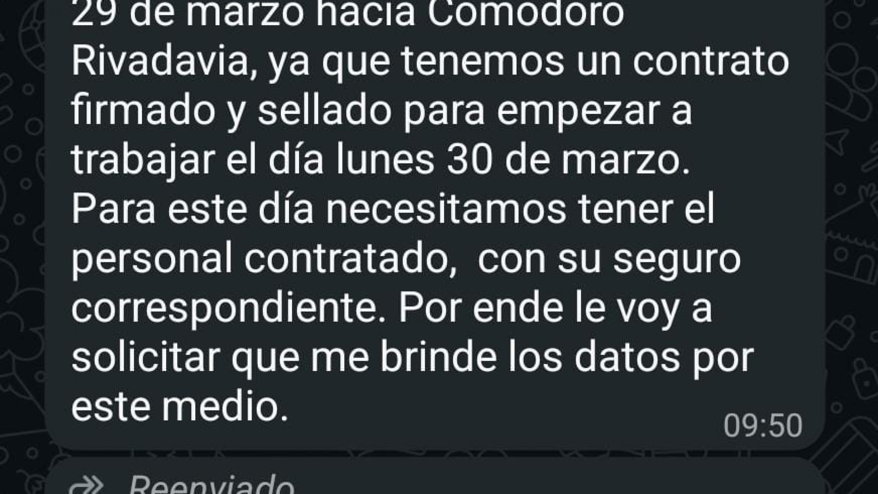 Advierten por un falso mensaje de búsqueda laboral en el Hospital Regional