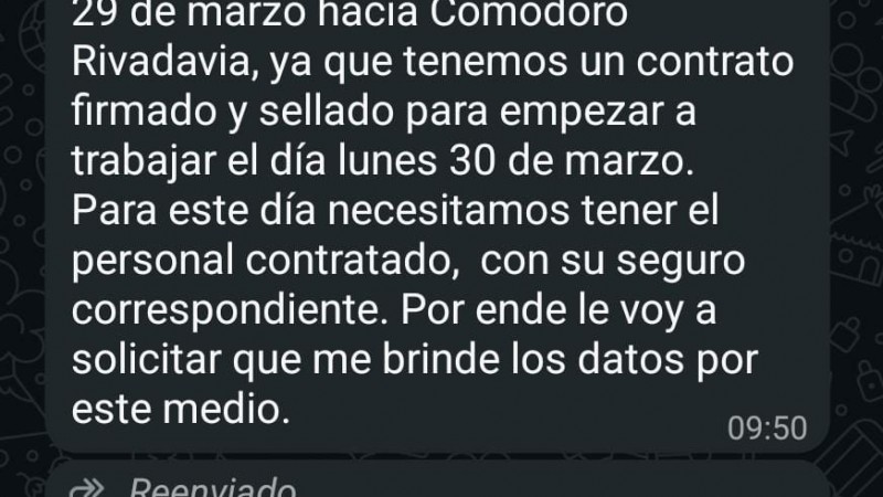 Advierten por un falso mensaje de búsqueda laboral en el Hospital Regional