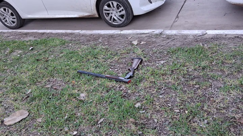 El arma que usó el alumno en el ataque escolar de Santa Fe