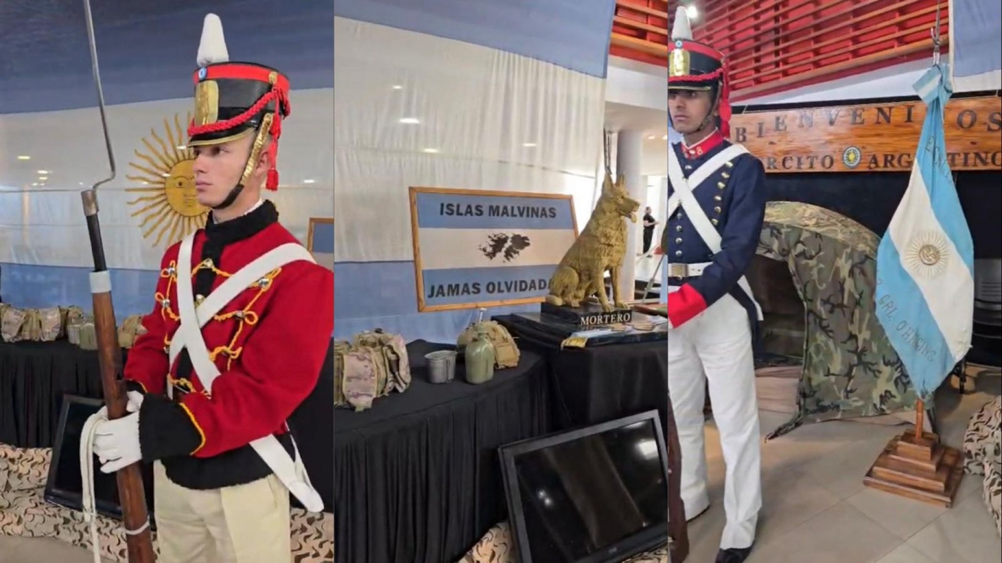 Inauguraron la muestra estática de Malvinas en el Centro Cultural de Comodoro