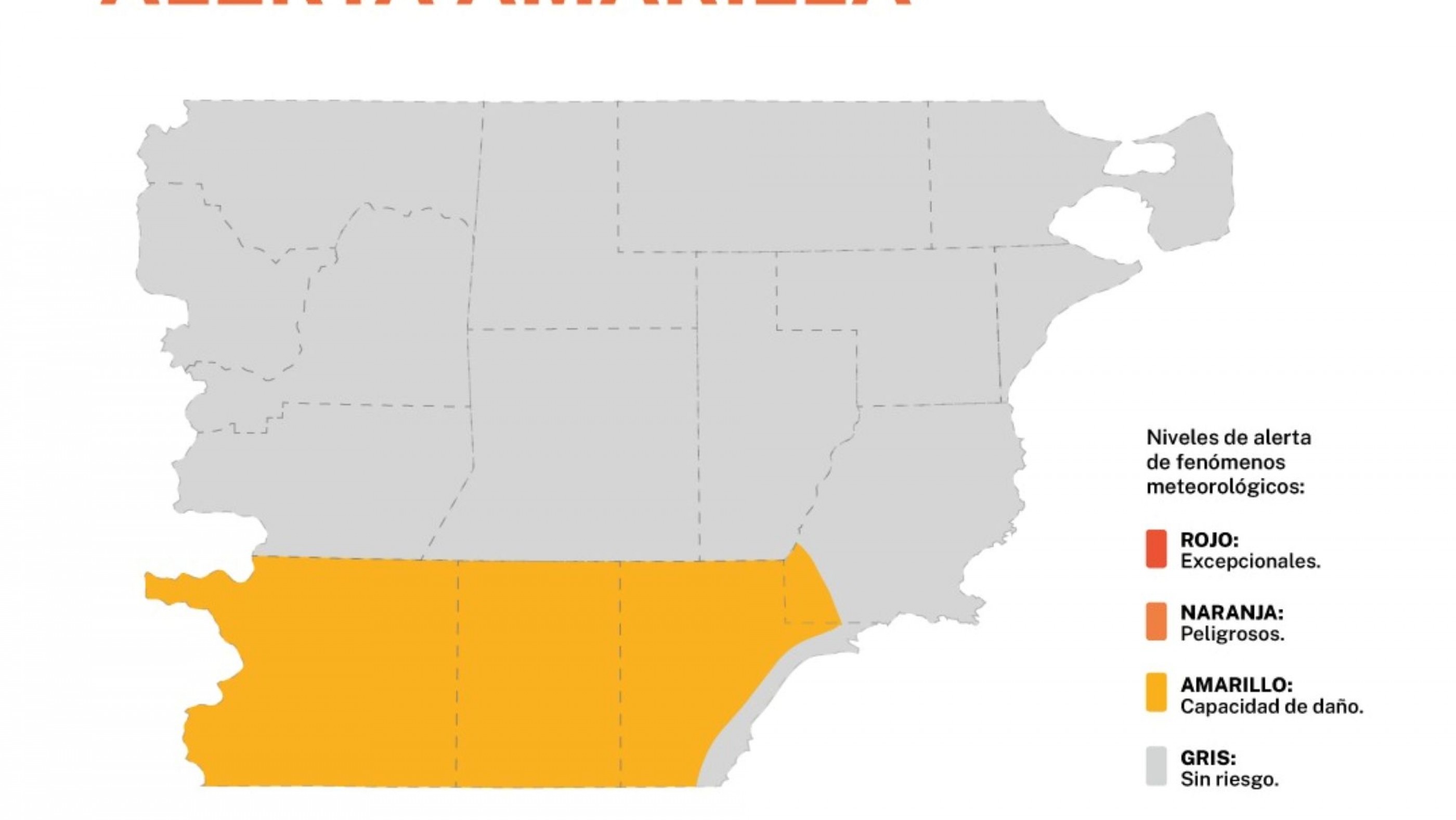 Alerta amarilla por vientos en Chubut: qué zonas serán afectadas este sábado por la tarde