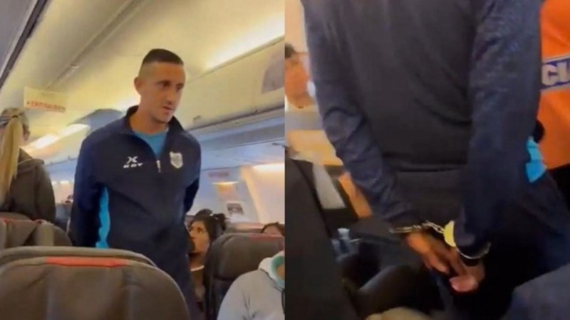 Polémica en el fútbol argentino: Gimnasia y Esgrima de Jujuy evalúa sancionar al jugador que gritó "bomba" en un avión