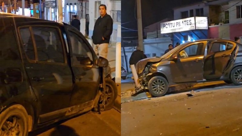 Fuerte choque en Comodoro: todos los ocupantes fueron hospitalizados