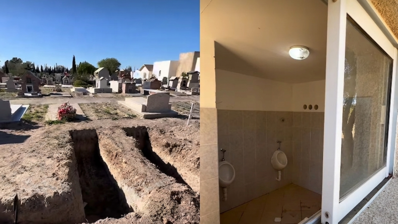 Puerto Madryn: ni los muertos descansan en paz, robaron otra vez en el cementerio municipal