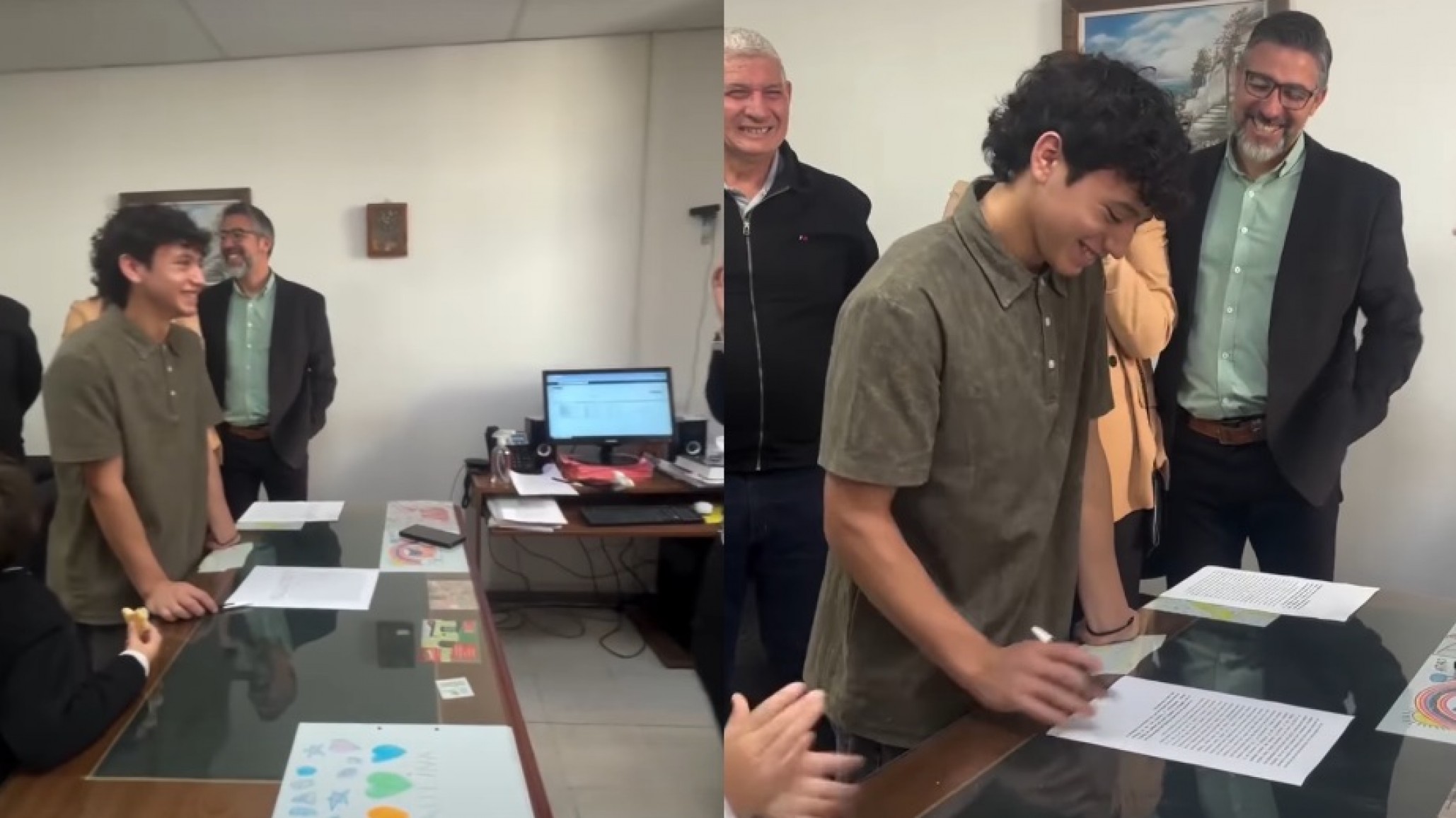 "Obvio que sí": El video de un adolescente que eligió a sus padres en una audiencia judicial