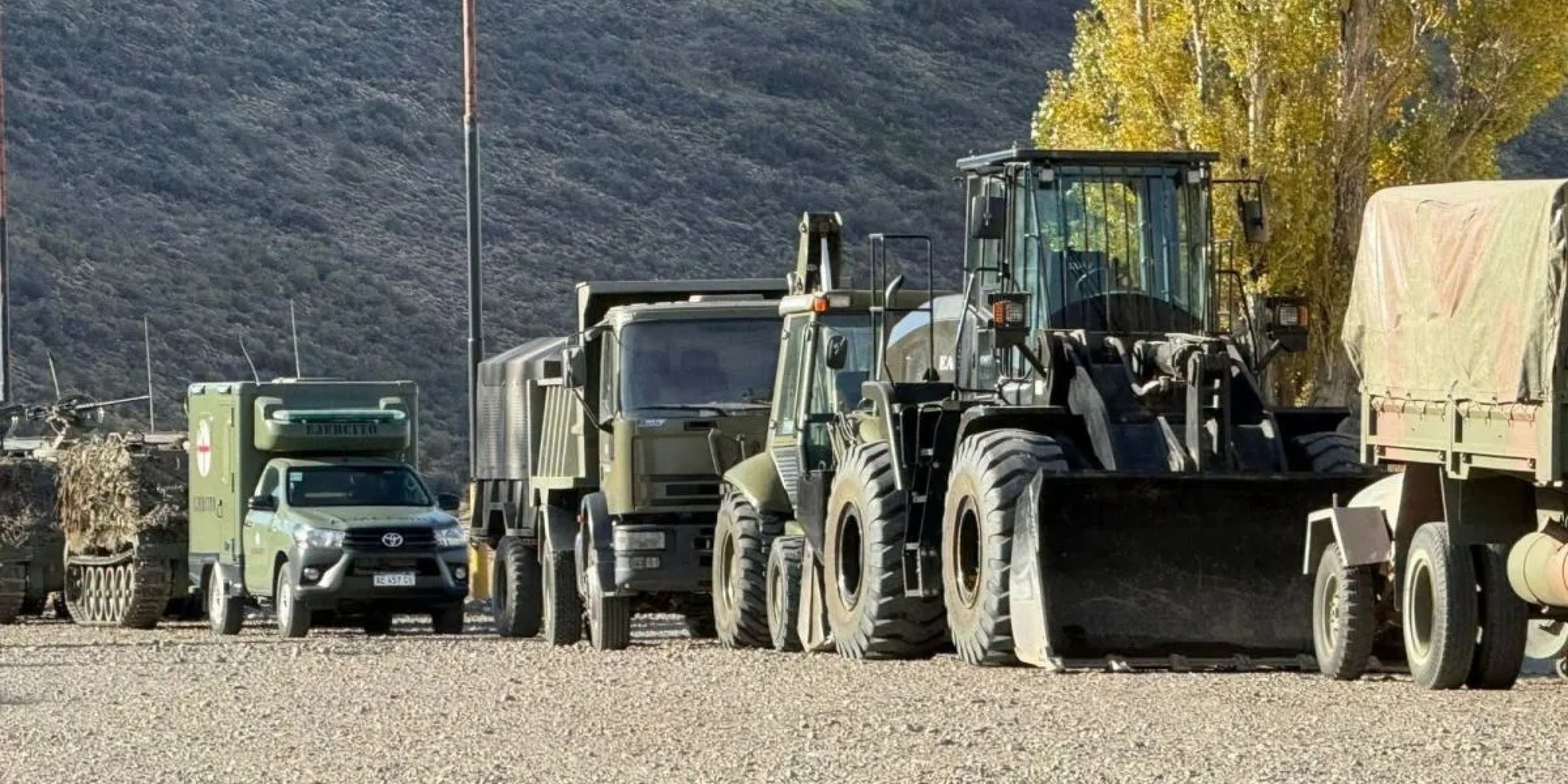 Ejercicio Kekén en Comodoro: despliegue militar con blindados, tanques y tropas en toda la región