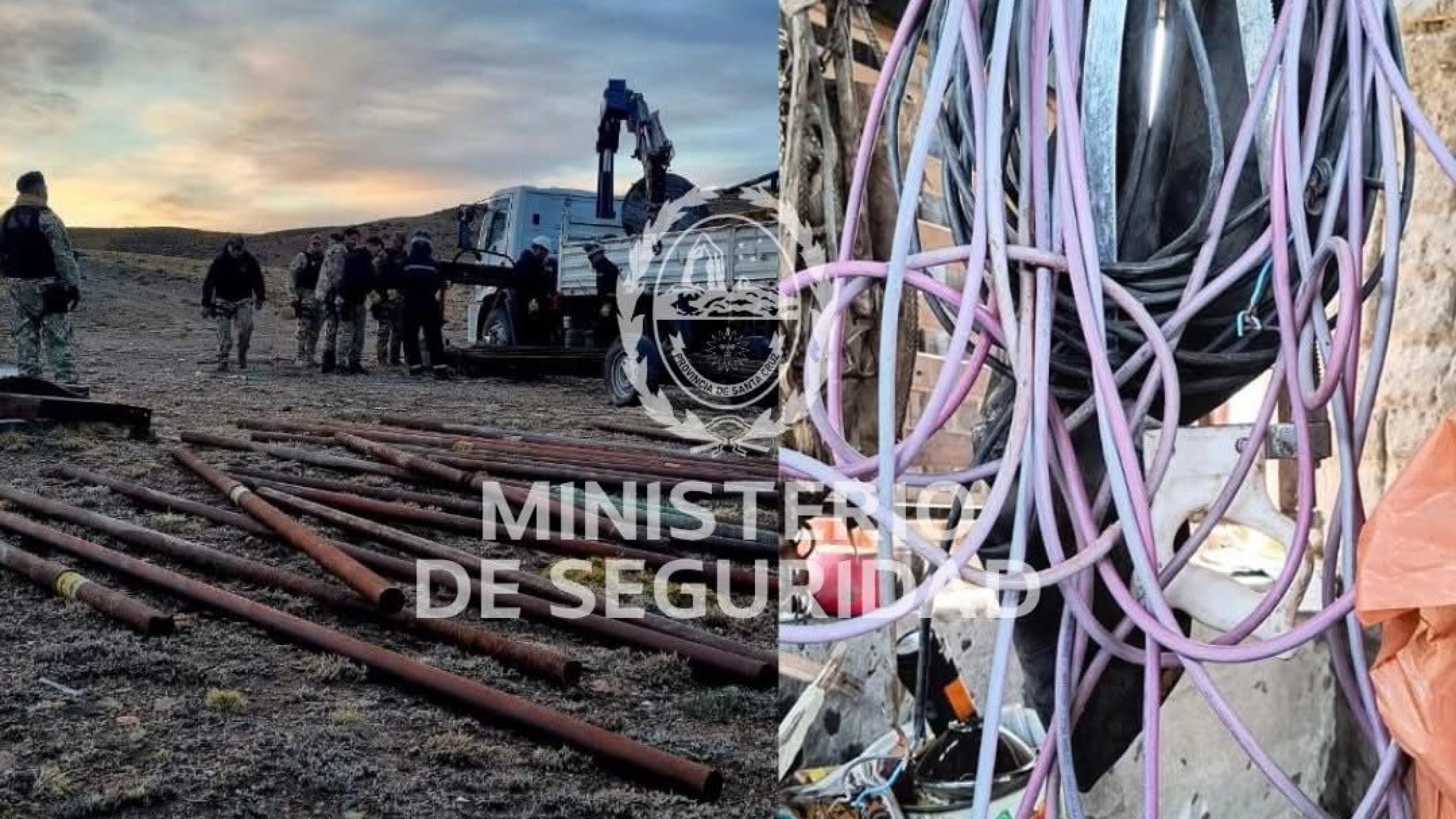 Allanamientos en estancias por robo en yacimientos petroleros: secuestran armas y equipos