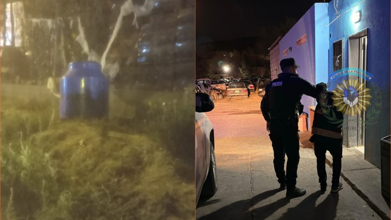 Con las "manos en el tanque": Lo atraparon robando en un corralón del Cordón Forestal