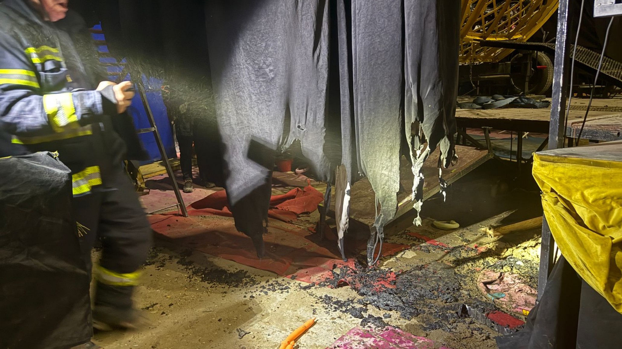 Detuvieron a un hombre por provocar un principio de incendio en un circo