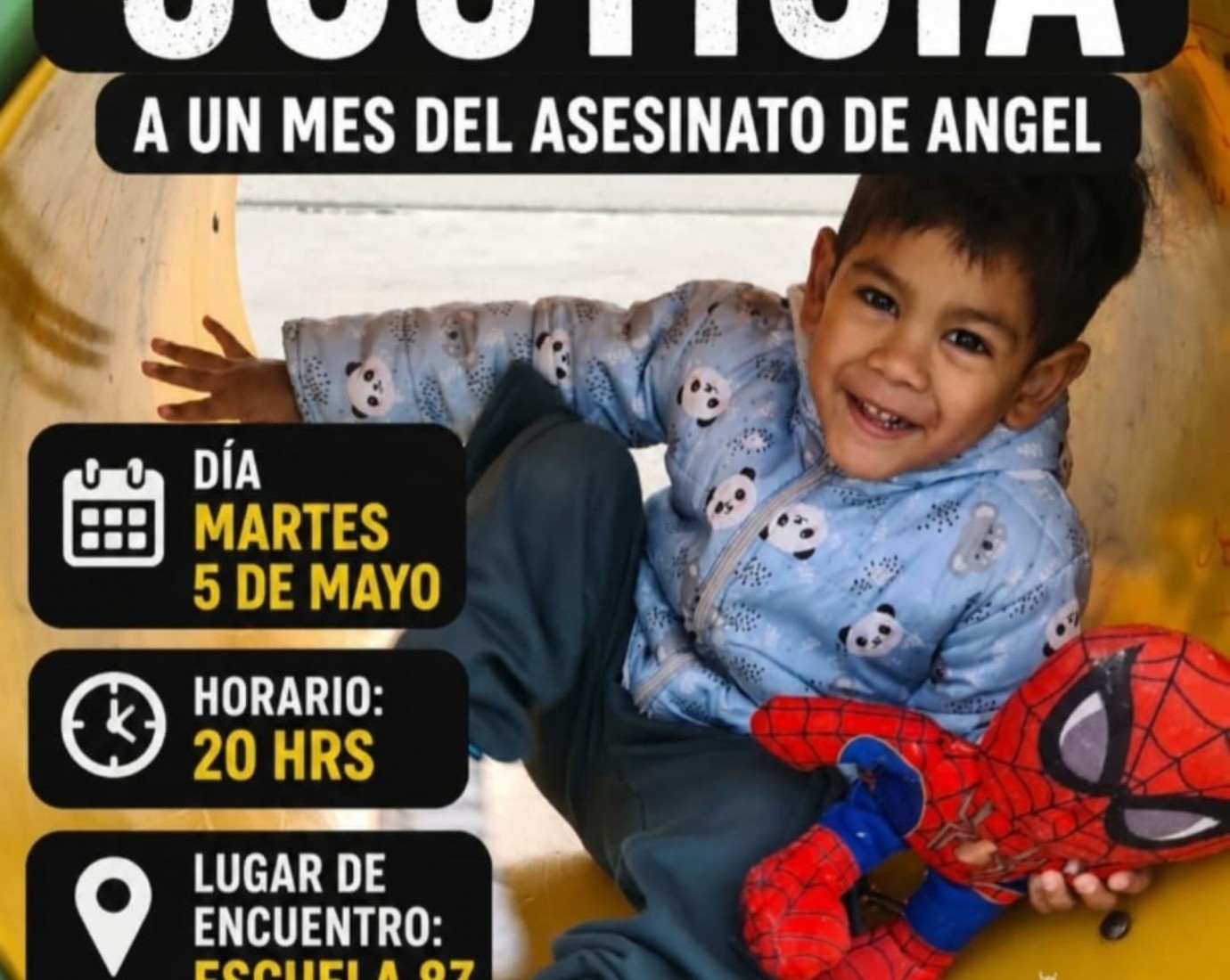 Convocan a marcha por justicia a un mes del crimen de Ángel: el pedido que une a la comunidad