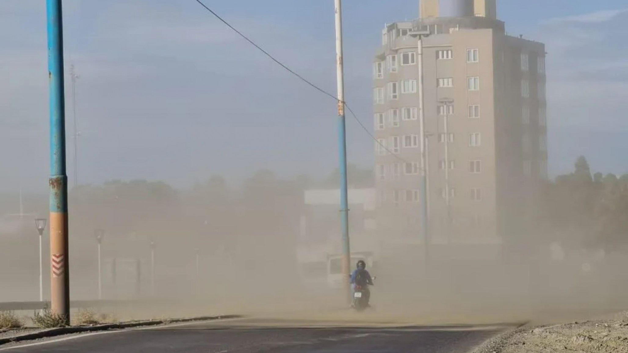 Intesas ráfagas para este domingo por la tarde en Comodoro