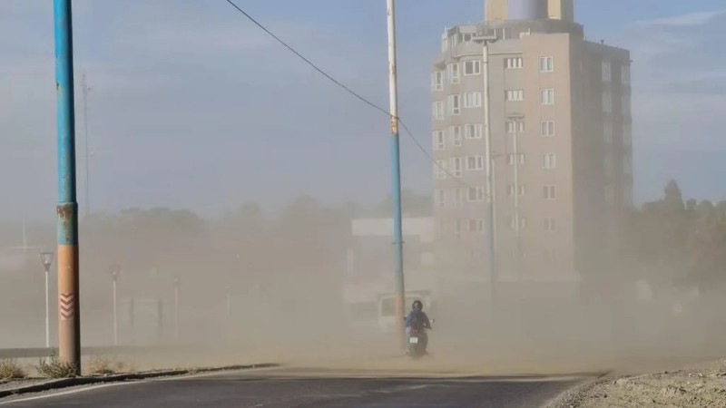Intesas ráfagas para este domingo por la tarde en Comodoro