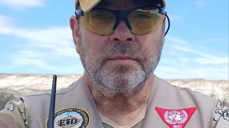 Murió Diego Facciuto, referente en explosivos de la Policía del Chubut