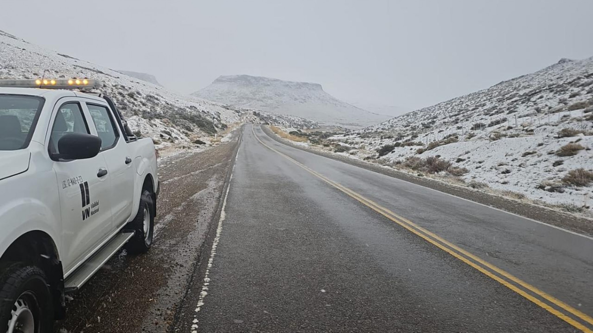 Nevadas complican la circulación en Ruta 26: piden extremar precauciones
