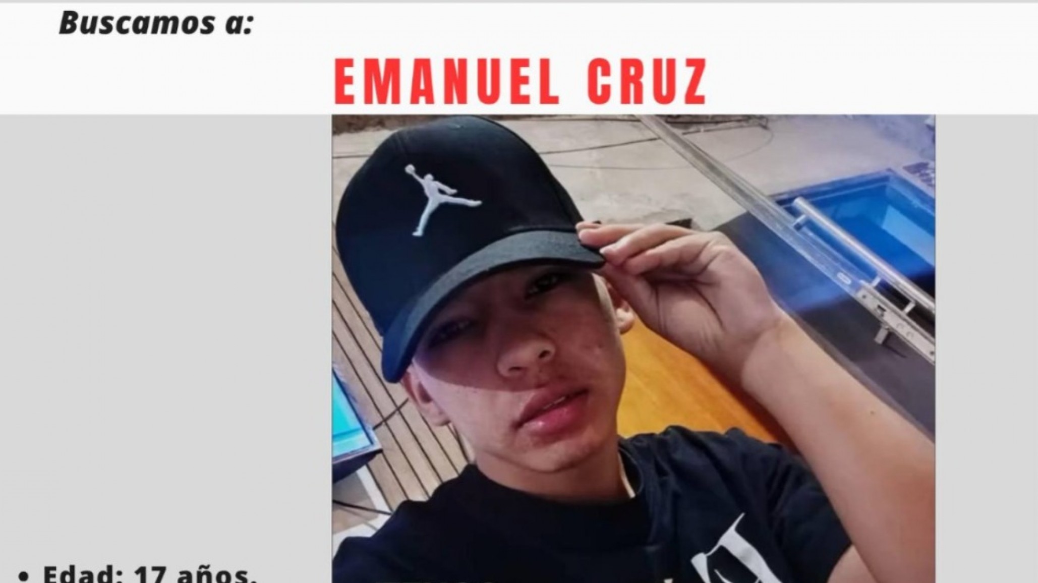 Buscan a un adolescente de 17 años en Comodoro Rivadavia