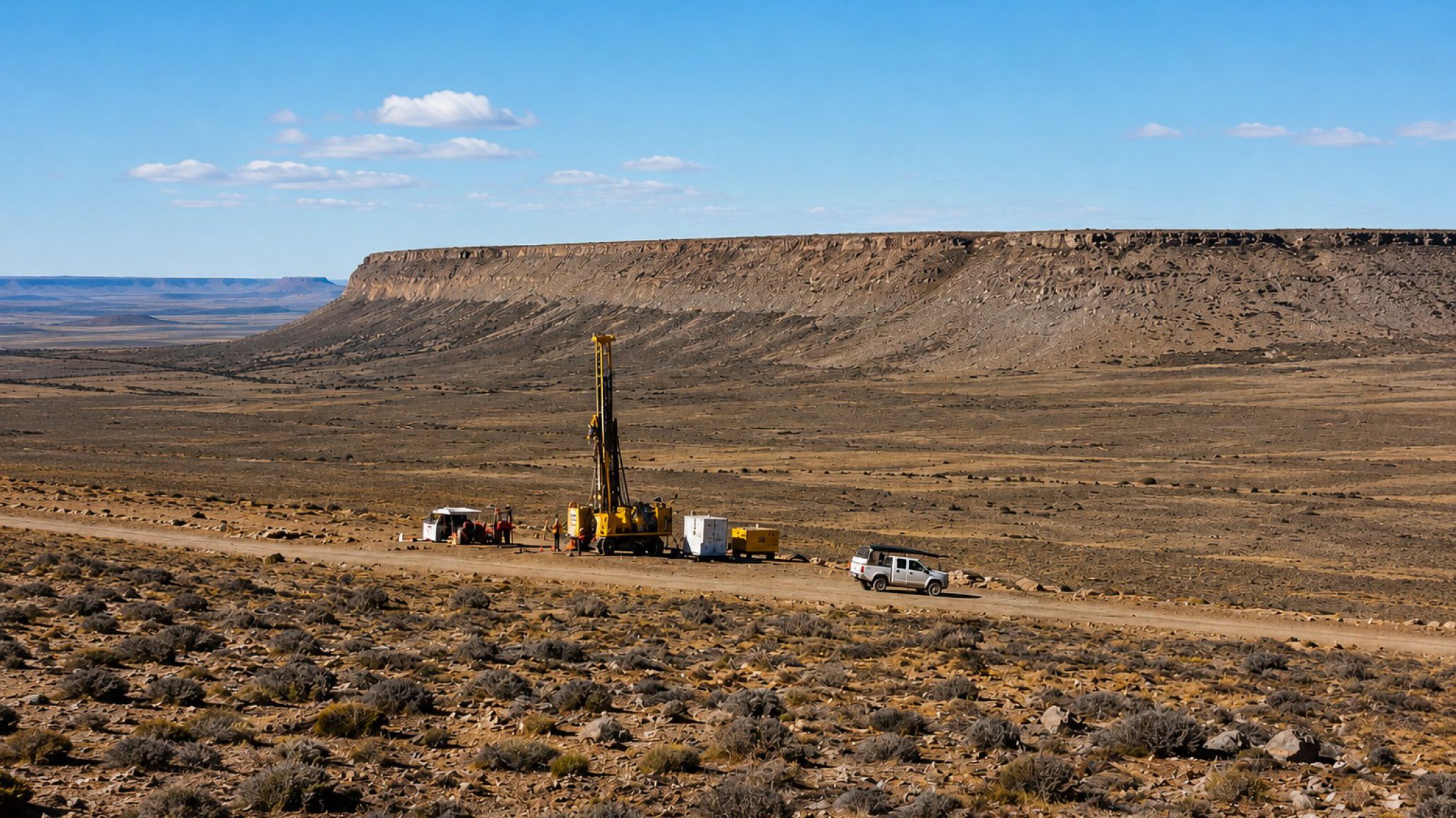 Comenzó una nueva exploración de uranio en la meseta de Chubut impulsada por una minera canadiense