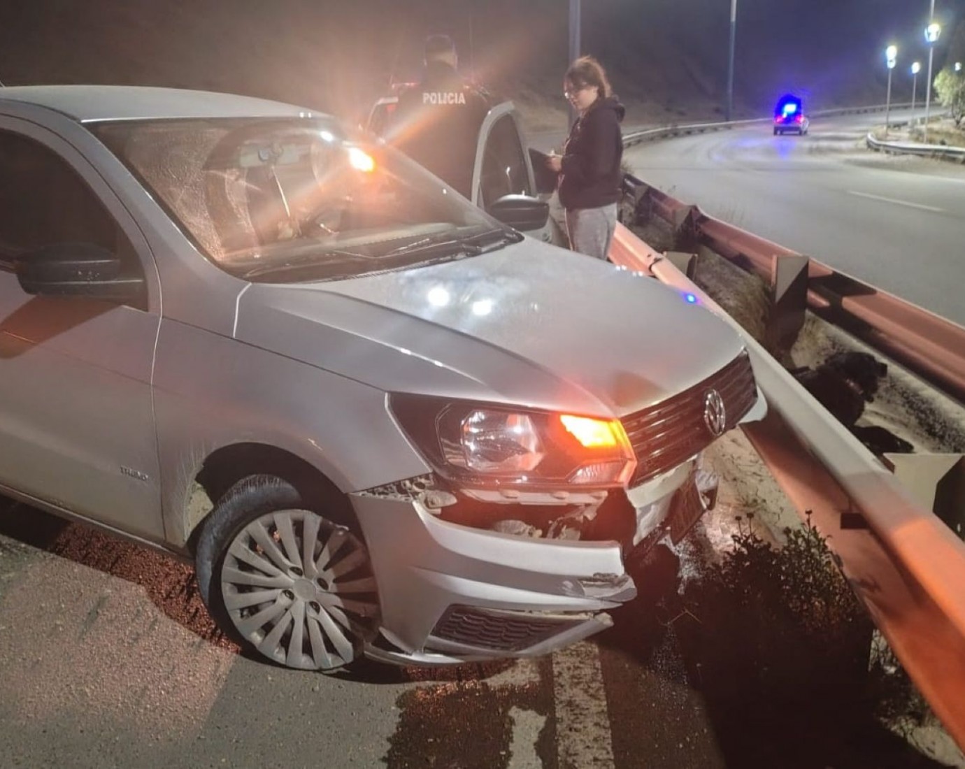 Comodoro Rivadavia: la chocaron en la Ruta 3 y terminó despistando, el otro conductor se fugó
