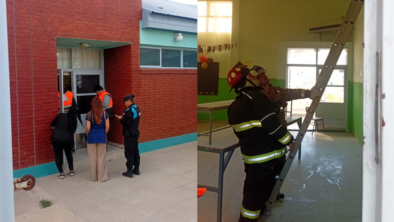 Escuela Especial N° 514: se incendió el techo del SUM y debieron evacuar a alumnos y docentes