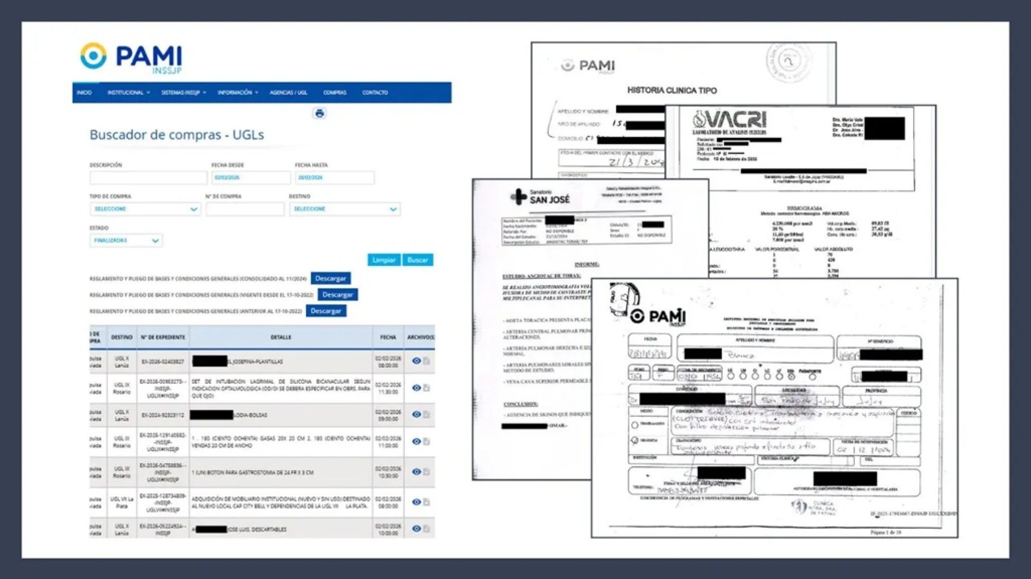 Detectan historias clínicas y datos privados de miles de afiliados expuestos en la web del PAMI