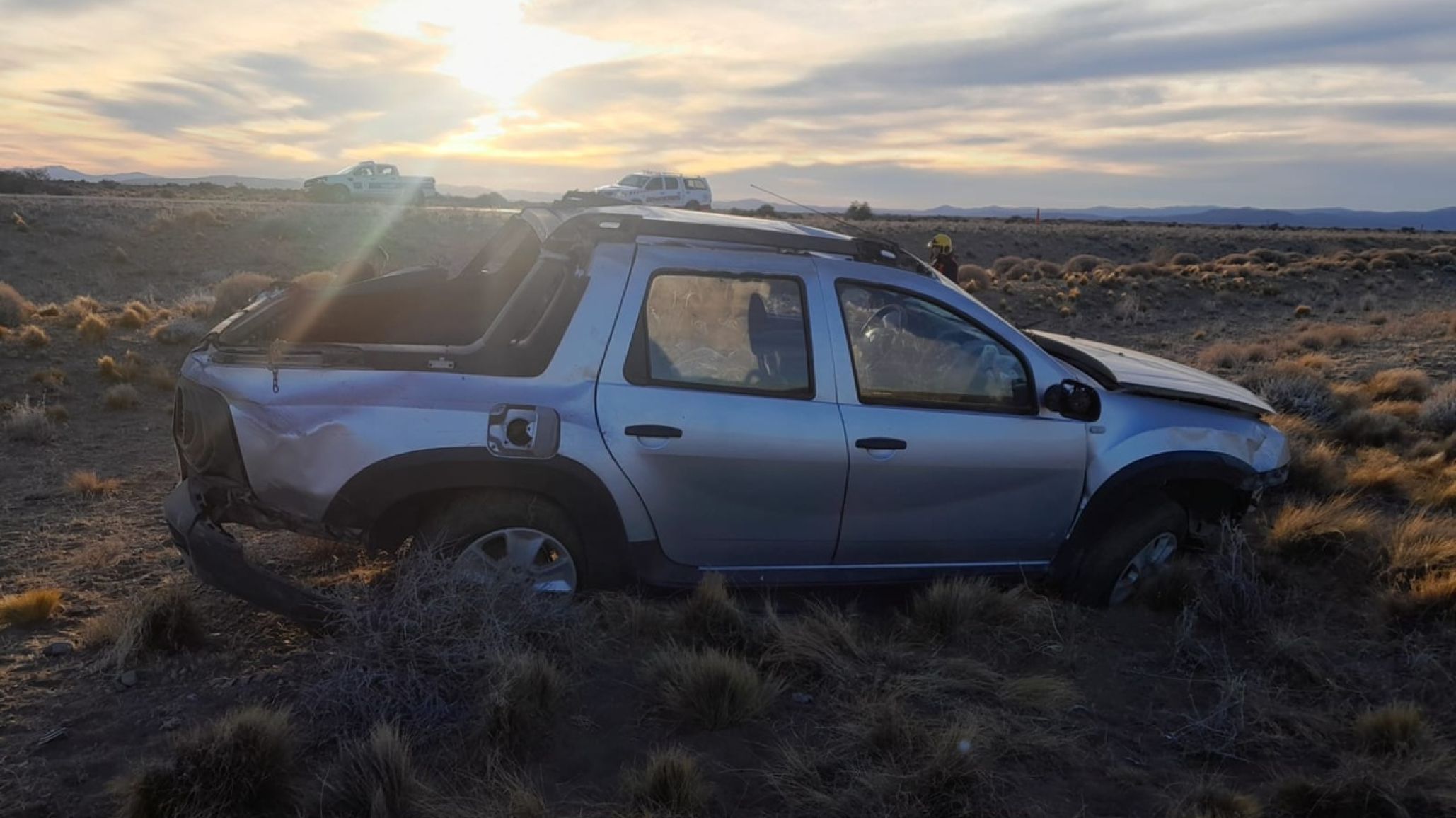 Chubut: Volcó en la Ruta 40, salió despedido del vehículo y murió