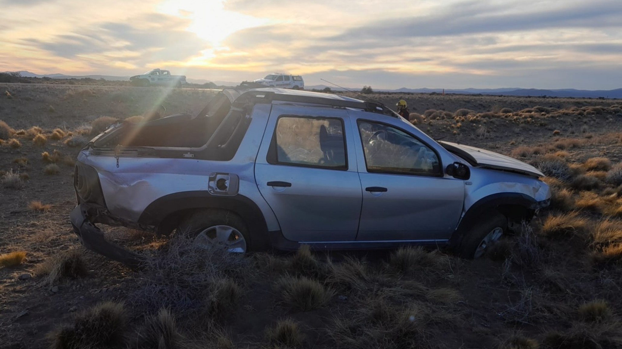 Chubut: Volcó en la Ruta 40, salió despedido del vehículo y murió
