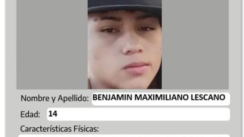 Neuquén: activaron la Alerta Nati por la desaparición de un adolescente de 14 años