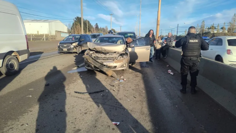 Viernes accidentado: se registraron tres choques en cadena en pocas horas