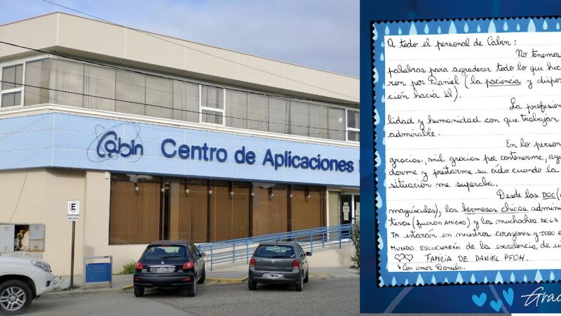 La emotiva carta de una familia al CABIN de Comodoro conmovió a pacientes y profesionales