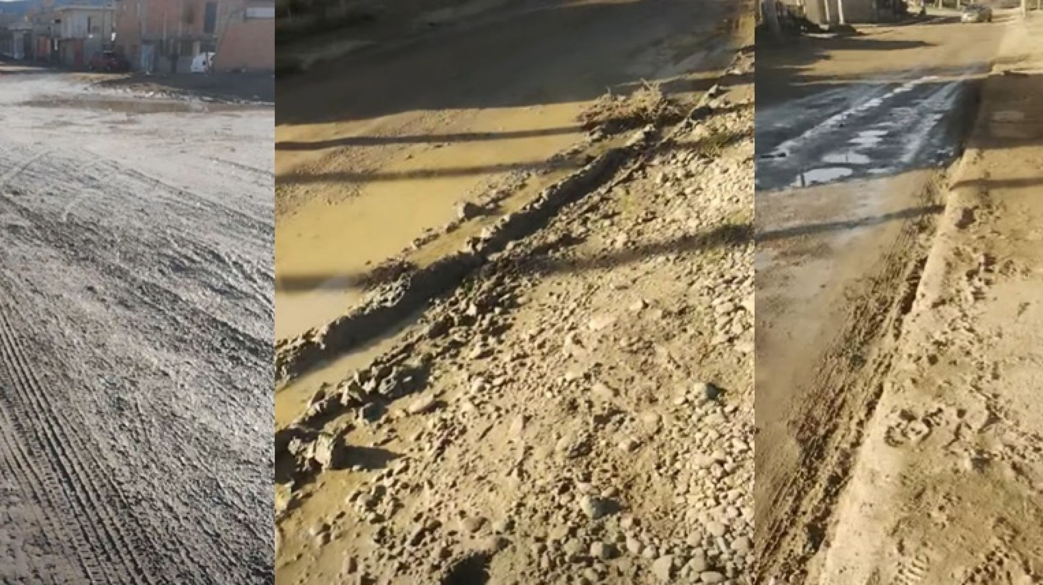 Calles anegadas y pozos crónicos: el estado vial del barrio Moure genera preocupación ante la llegada del invierno