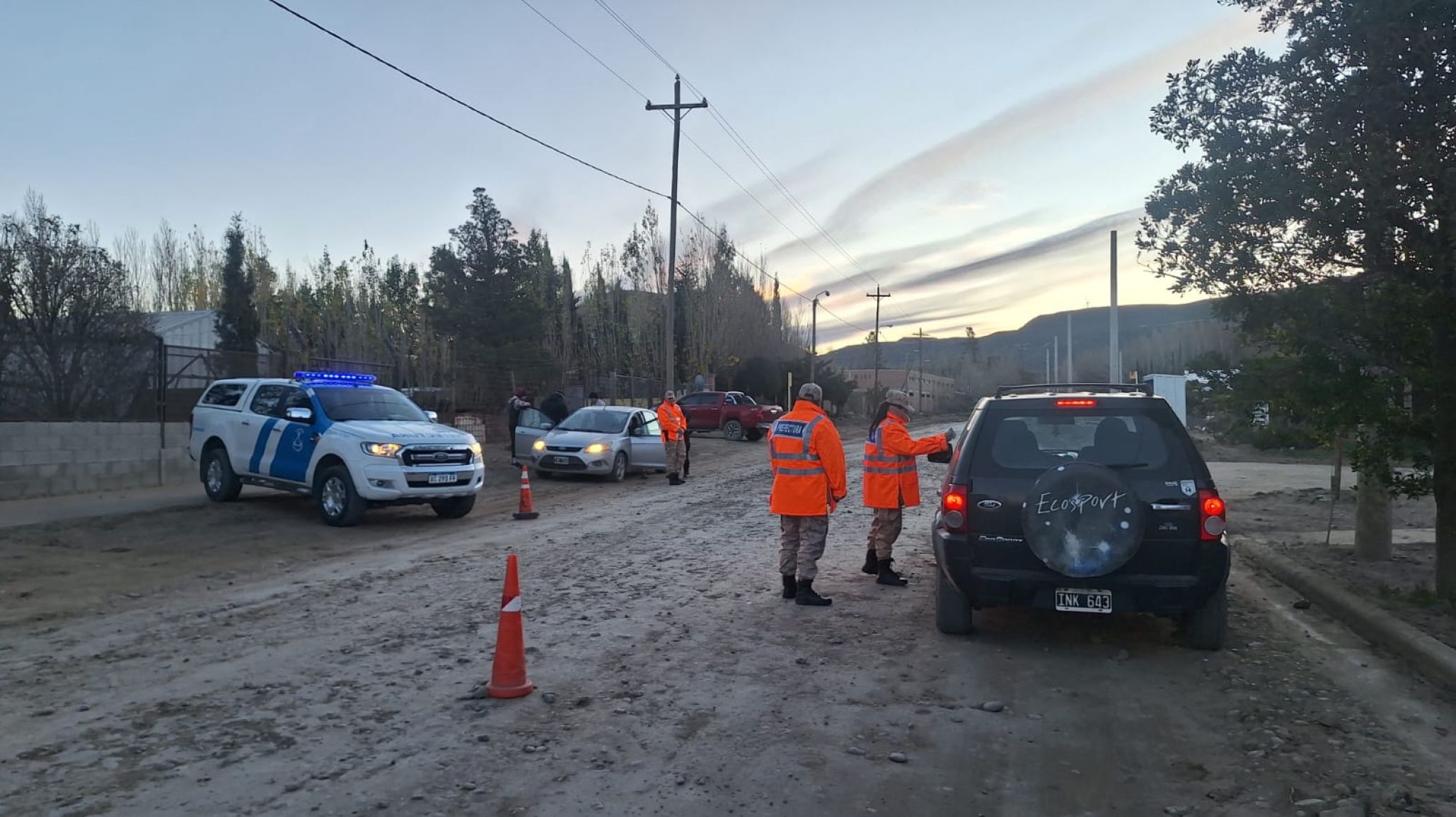Más de 80 personas y 60 vehículos fueron identificados en un operativo conjunto en Comodoro