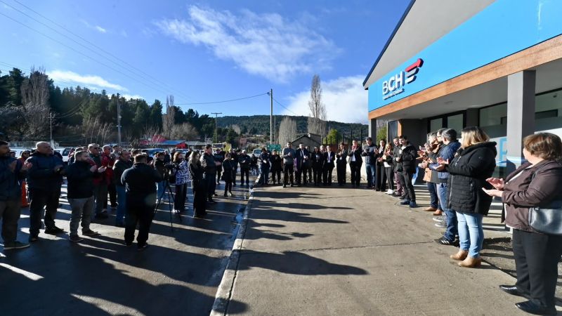 Se inauguró la nueva sucursal del Banco del Chubut en Corcovado