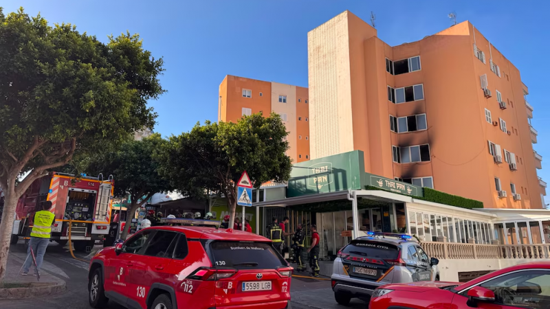 Un argentino murió en el incendio de un edificio en Mallorca y ya investigan las causas