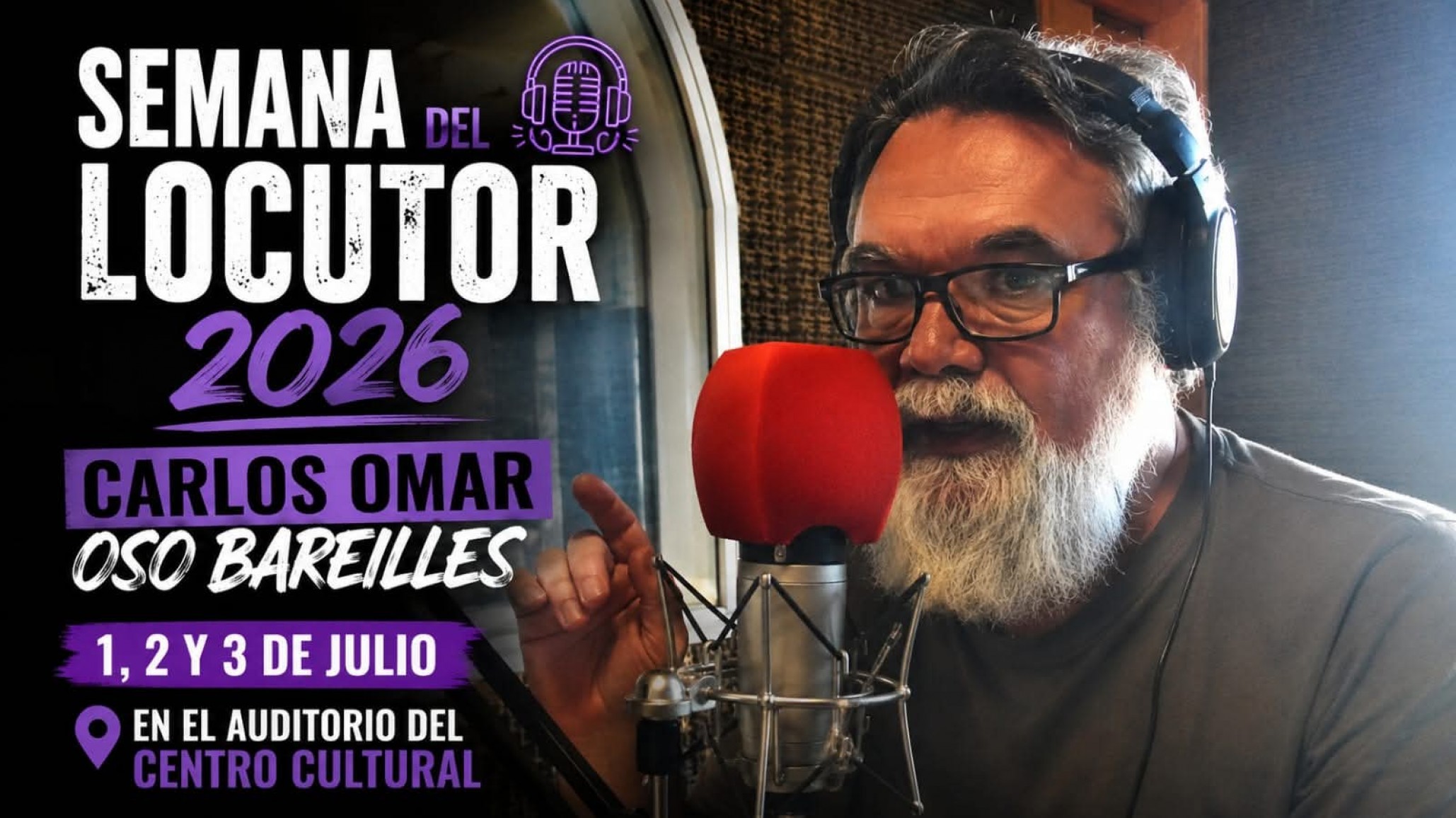 La Semana del Locutor tendrá su edición 2026 y homenajeará al "Oso" Bareilles