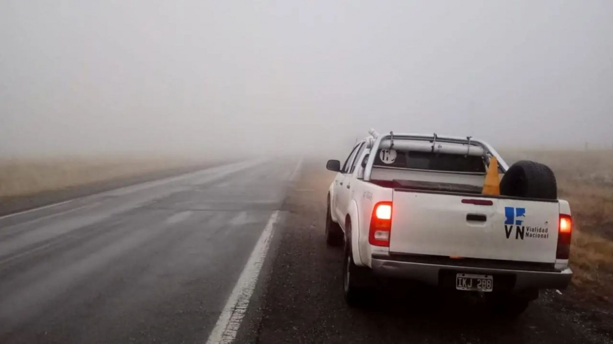 Alerta por hielo y animales sueltos en la Ruta 259: condiciones complejas entre Esquel y Trevelin