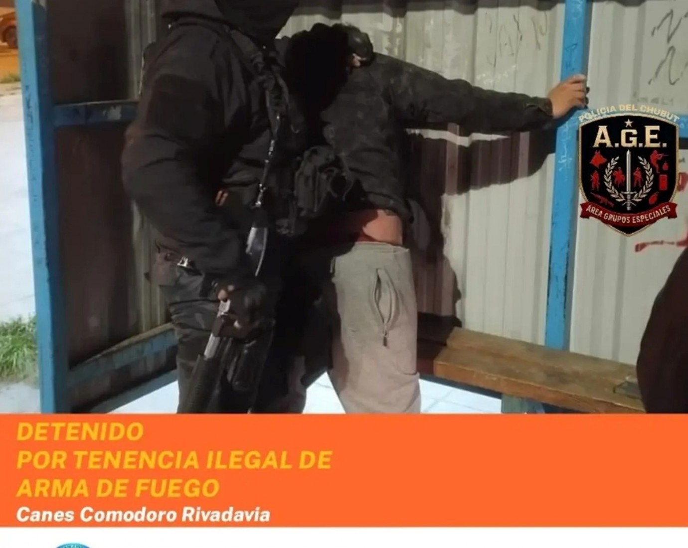 Comodoro Rivadavia: detuvieron a un hombre armado en plena vía pública y con la numeración del arma limada