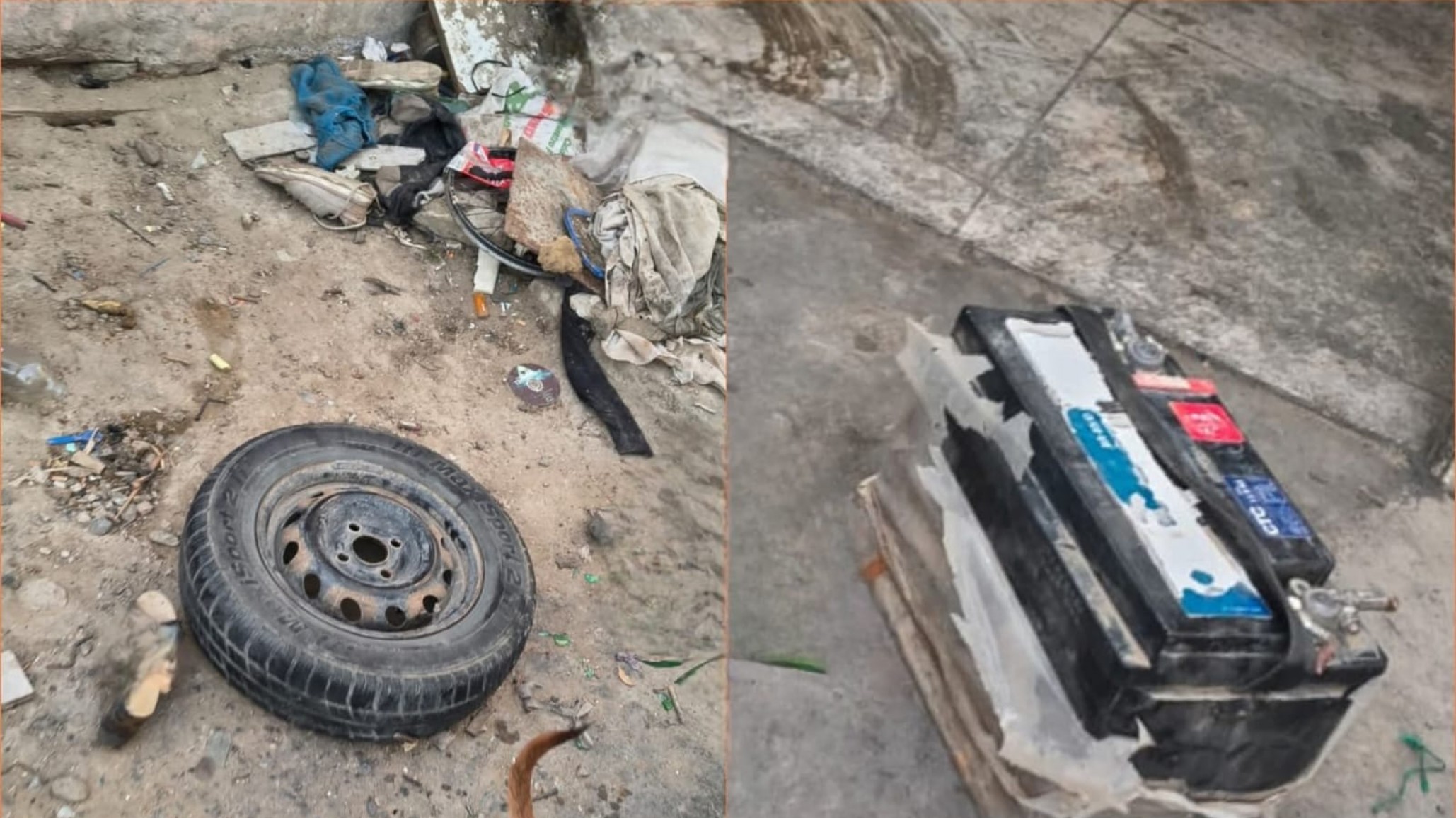 Robaron elementos de un auto en San Cayetano y fueron detenidos durante un rastrillaje