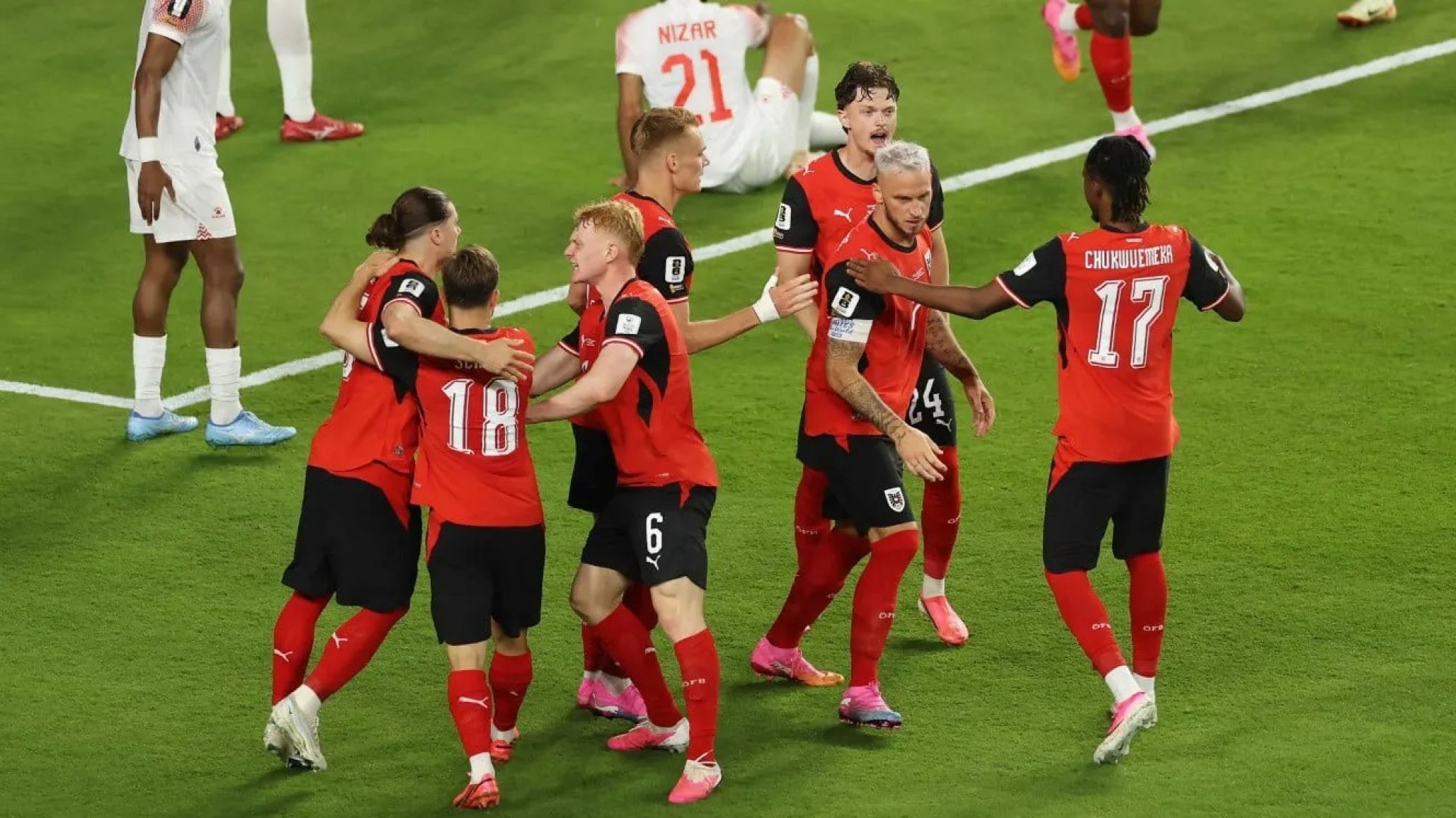 Austria goleó a Jordania y será el próximo rival de Argentina en el Mundial