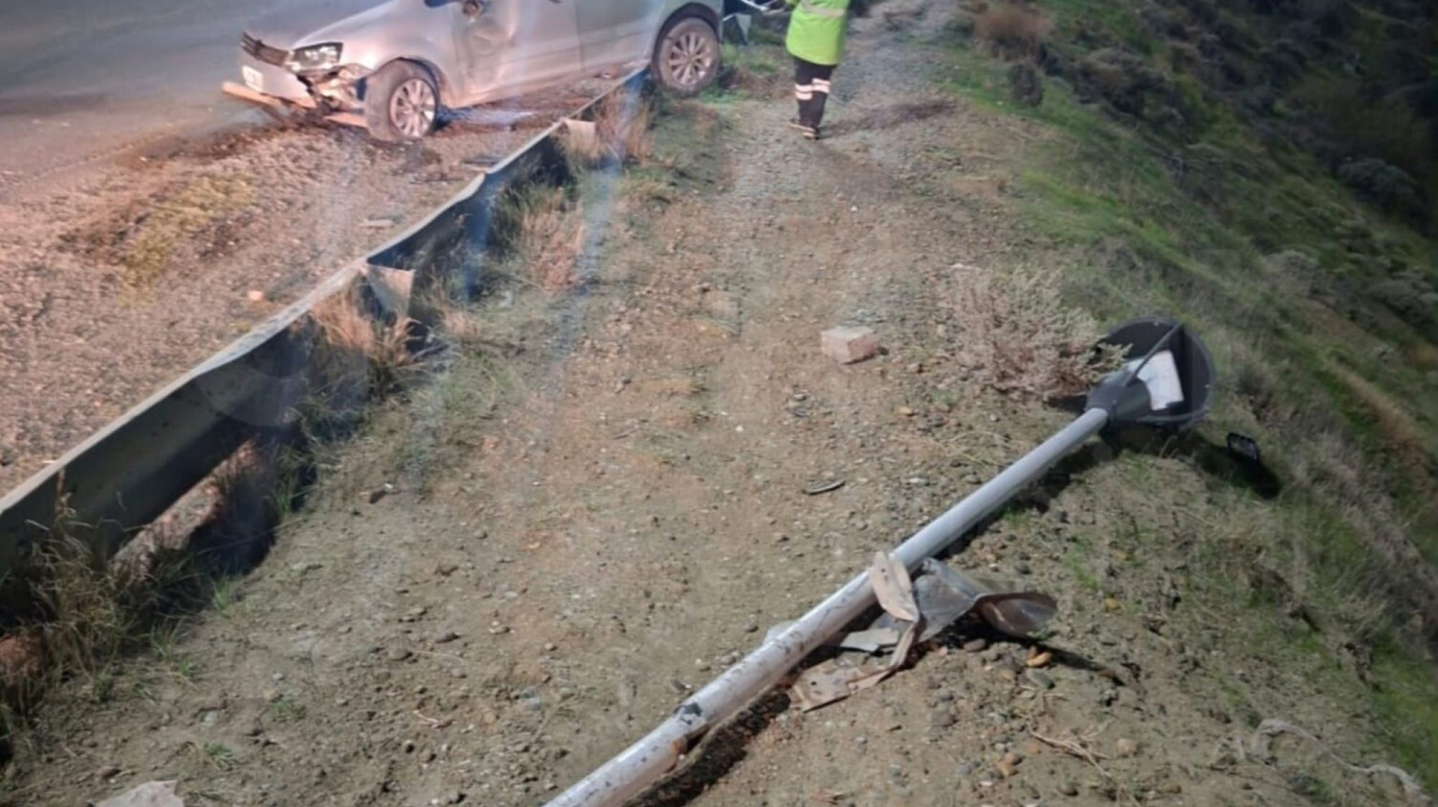 Comodoro Rivadavia: despistó en Ruta 3, huyó del lugar y luego se negó al test de alcoholemia