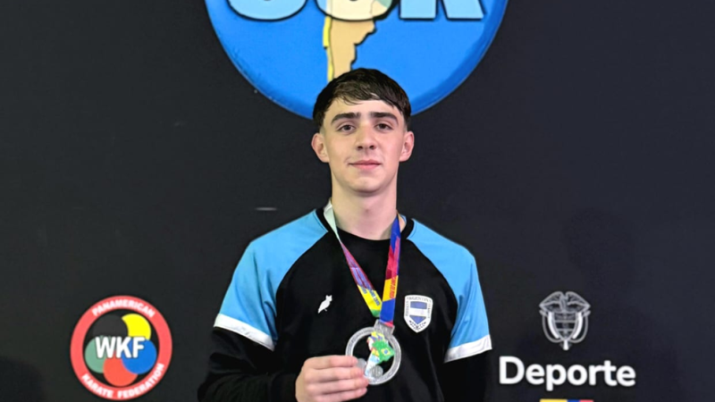 Franco Moroncini hizo podio en el Sudamericano de Karate
