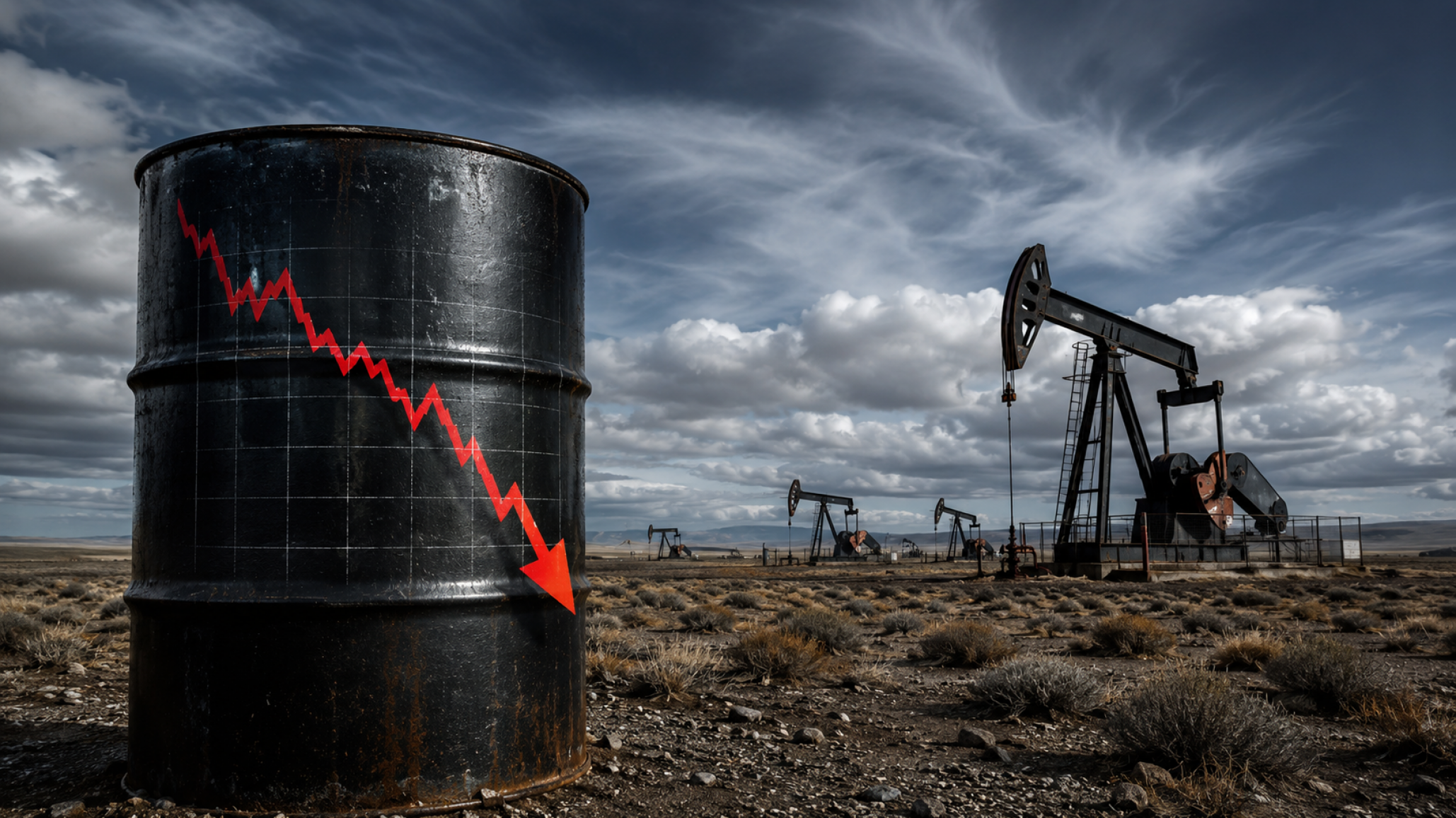 Alerta en Chubut: el petróleo cae por debajo de los USD 75 y vuelve la preocupación en la cuenca