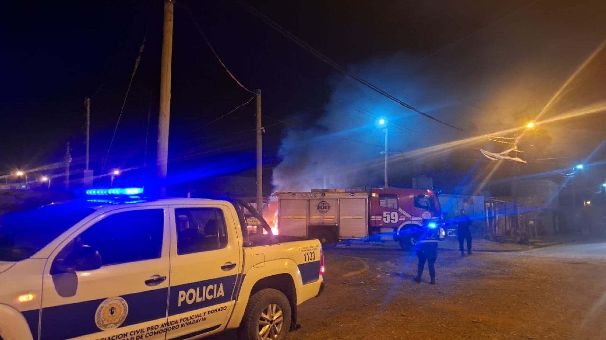 Investigan el incendio intencional de un auto en el barrio Stella Maris