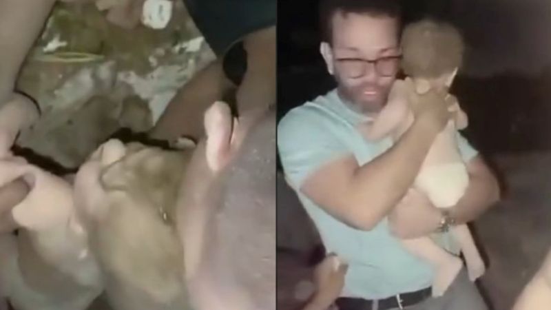 Rescataron a una beba de entre los escombros tras el peor terremoto en un siglo en Venezuela
