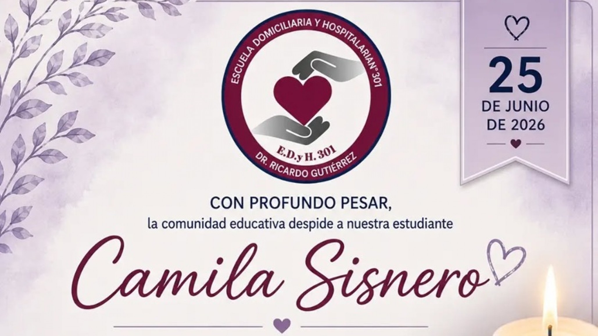 Dolor en Comodoro: falleció Camila Sisnero, la adolescente de 14 años que luchaba contra un cáncer agresivo