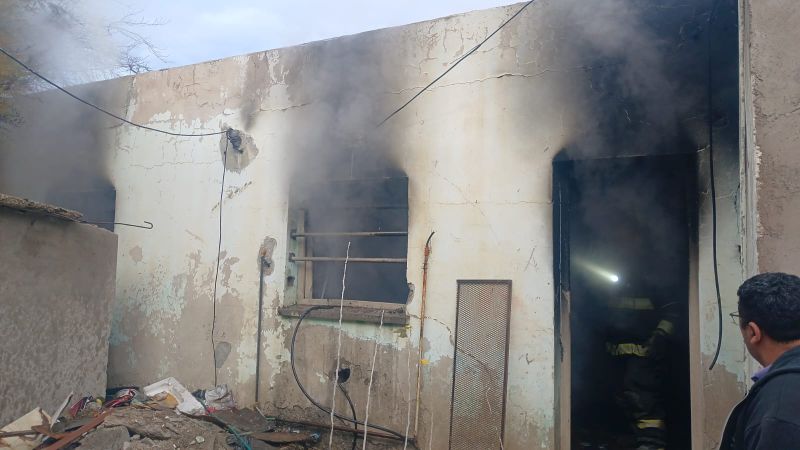 Investigan el incendio de una vivienda deshabitada en el barrio Ceferino