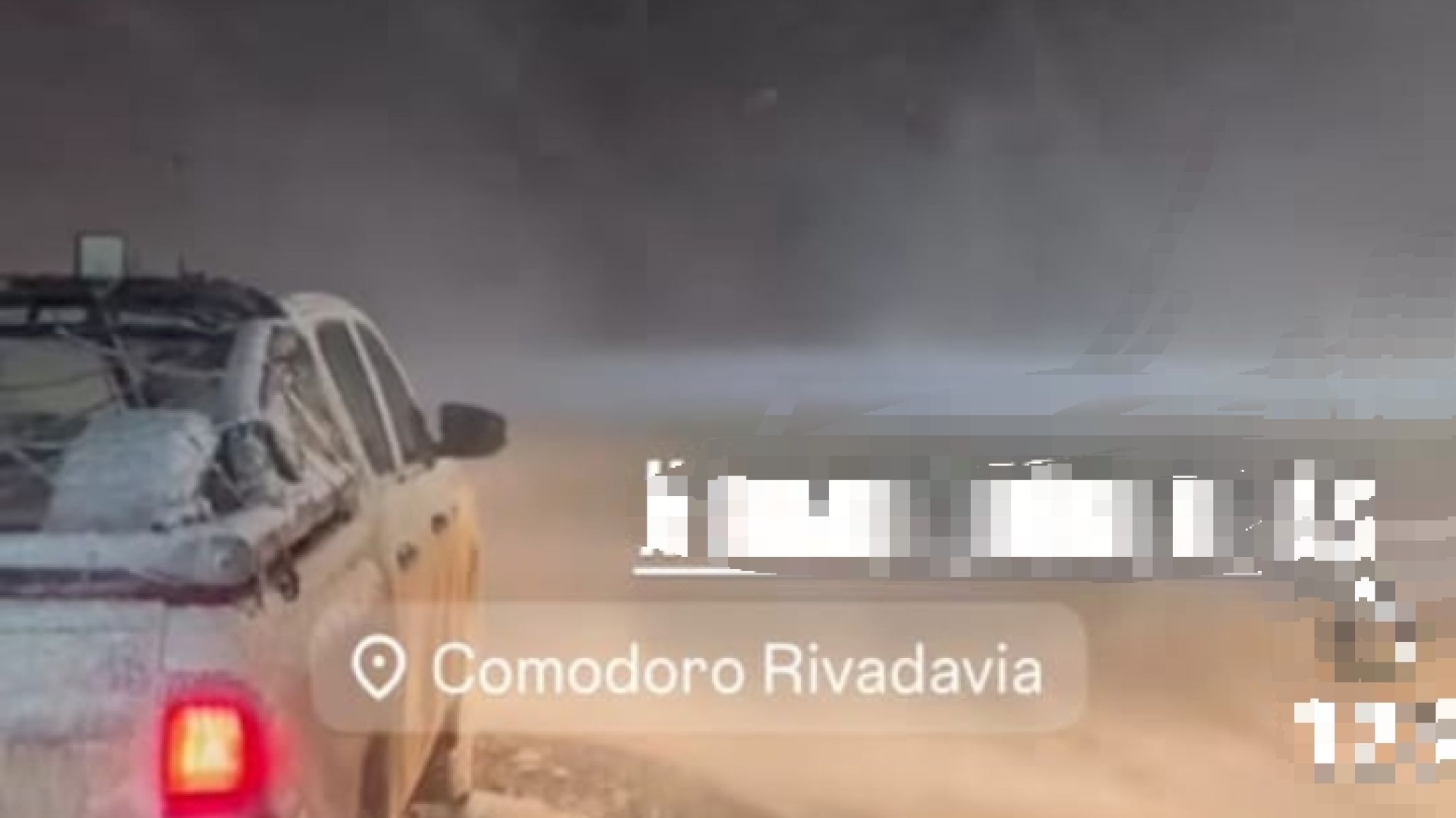 La ola polar llegó a Comodoro y alrededores: llovizna, nevadas y alerta por fuertes ráfagas