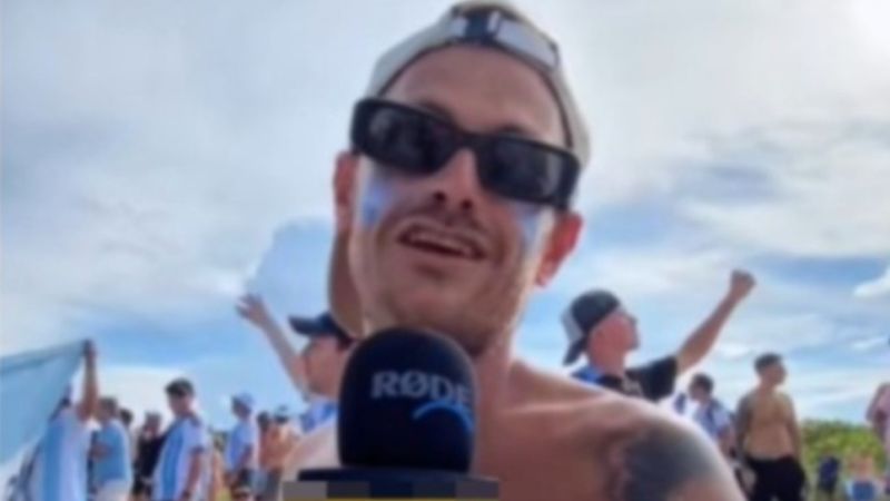 "Renuncié a mi trabajo para estar acá": un testimonio que emocionó en el banderazo de Argentina antes del partido con Cabo Verde