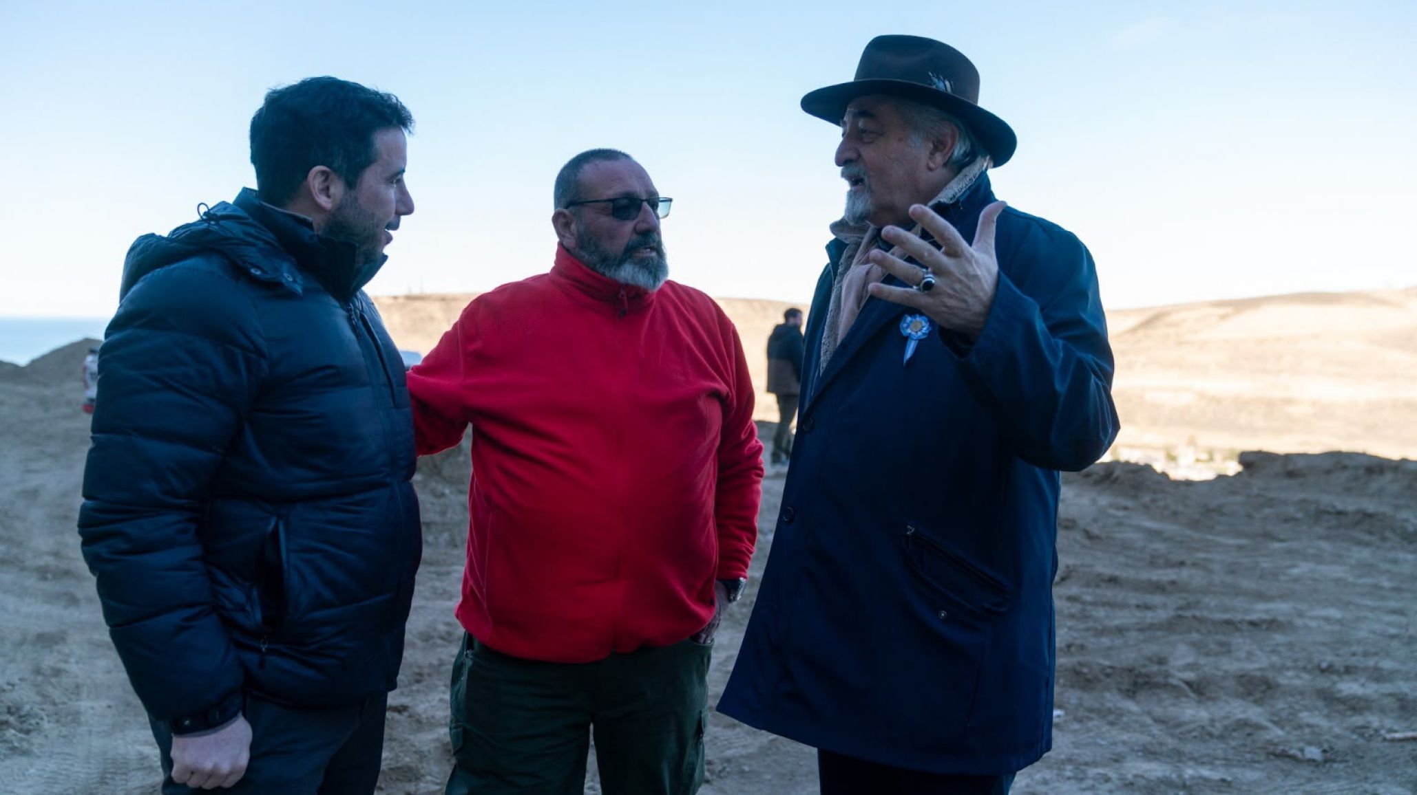 Othar supervisó el avance de las obras de estabilización en el Cerro Hermitte