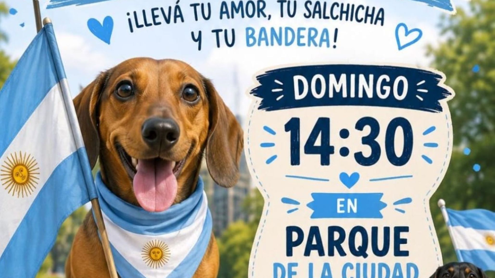Encuentro insólito en Comodoro: convocan a un "Salchi Banderazo" en el Parque de la Ciudad este domingo
