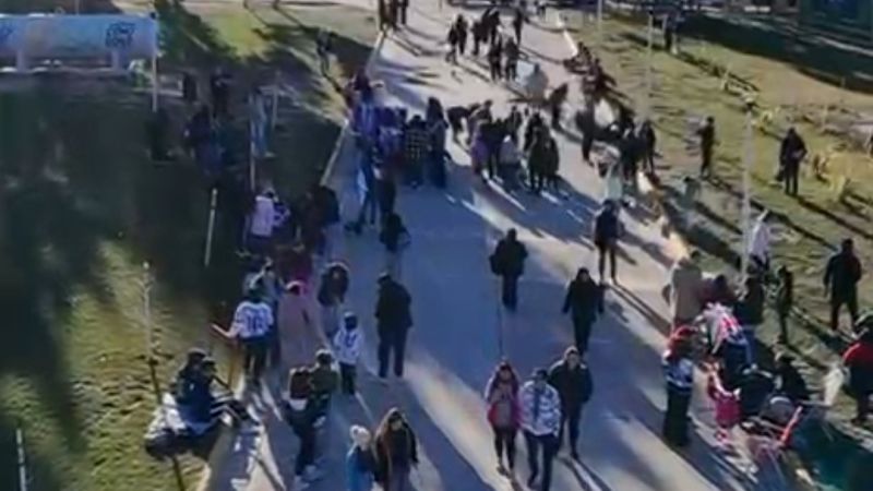 El "Salchi Banderazo" fue un éxito en Comodoro: decenas de familias y perros salchicha coparon el Parque de la Ciudad